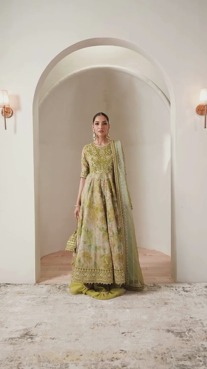 Alizeh AF-CH-2195-Renee Fleur Embroidered Printed Chiffon 2025