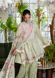 Elaf Premium EEC-5B Matcha E Craft Chikankari With Chiffon 2025