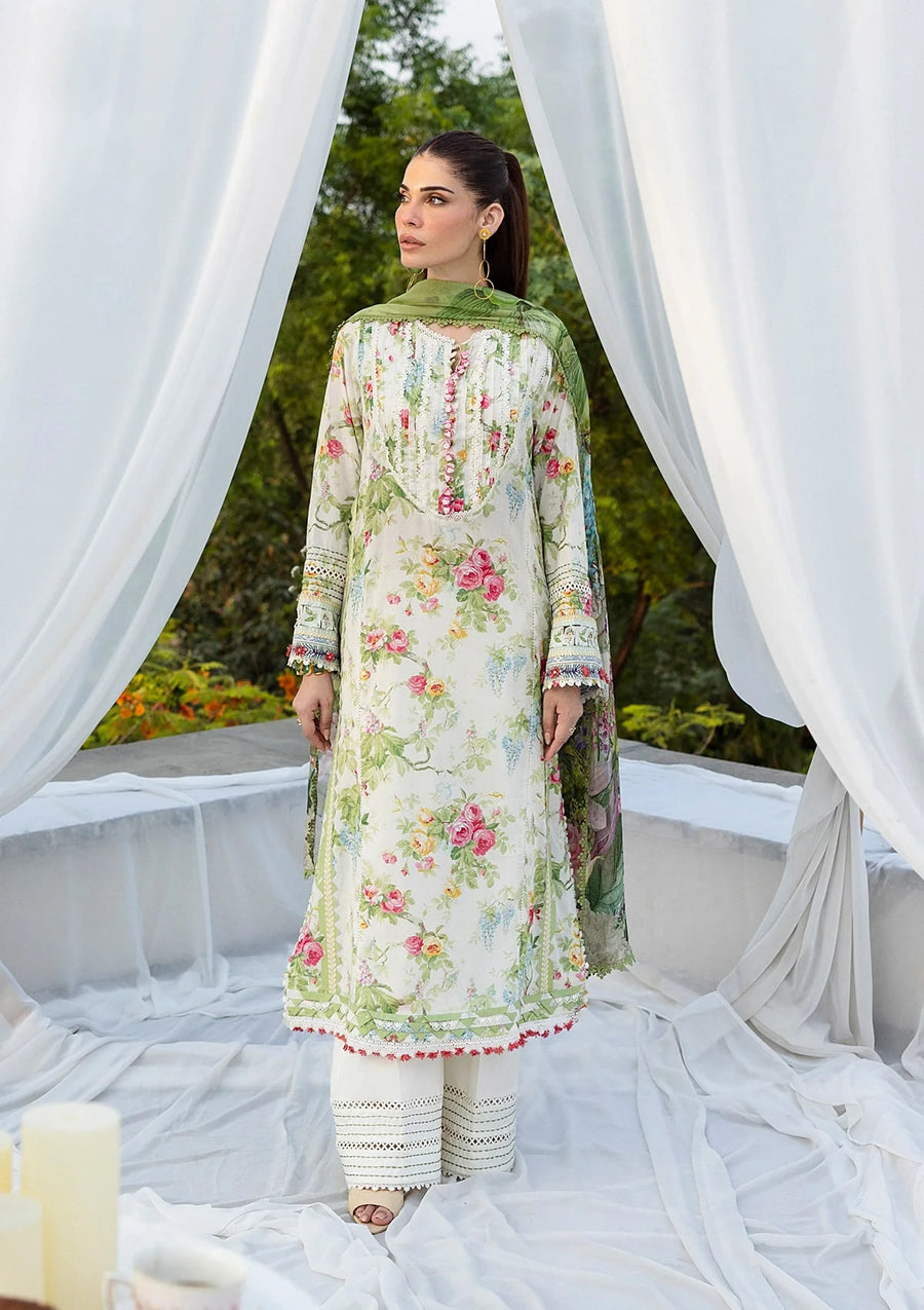 Elaf Premium ECD-6A Blossomea Elaf Prints With Chiffon Dupatta 2025
