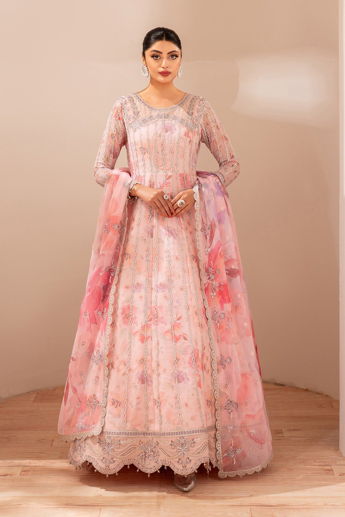Alizeh AF-CH-2197-Rimayah Fleur Embroidered Printed Chiffon 2025