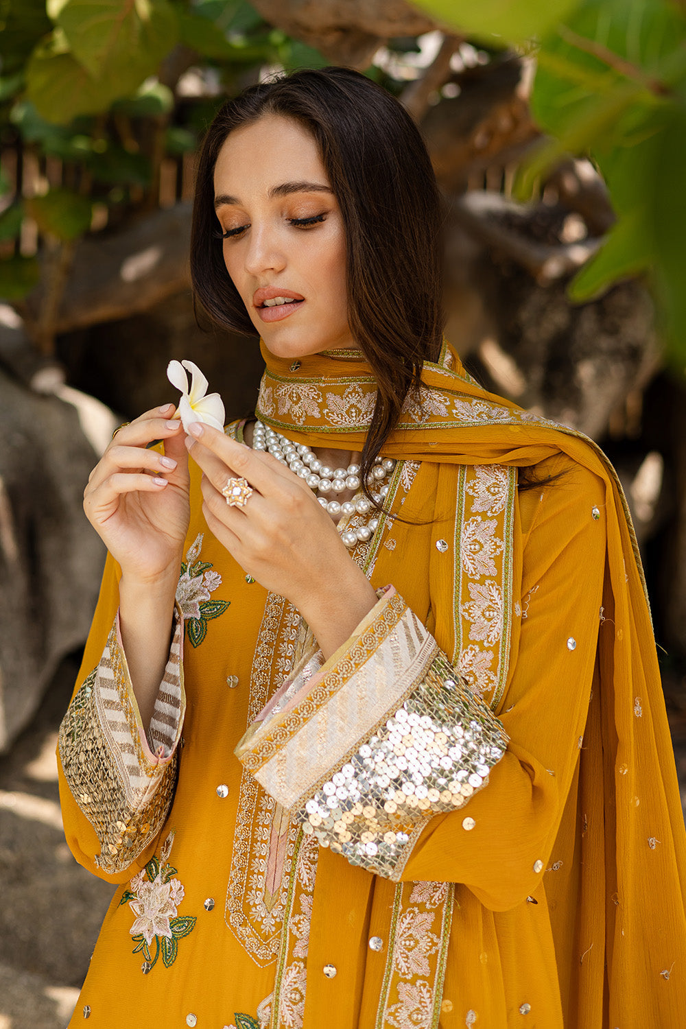 Freesia Premium Mirha - FW40060 Zyra Embroidered Chiffon 2025