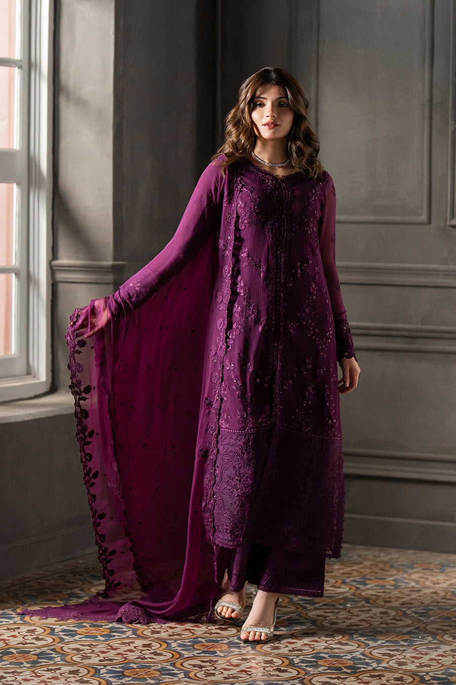 Azure Rose Noir 2 Eid Luxe Chiffon 2025