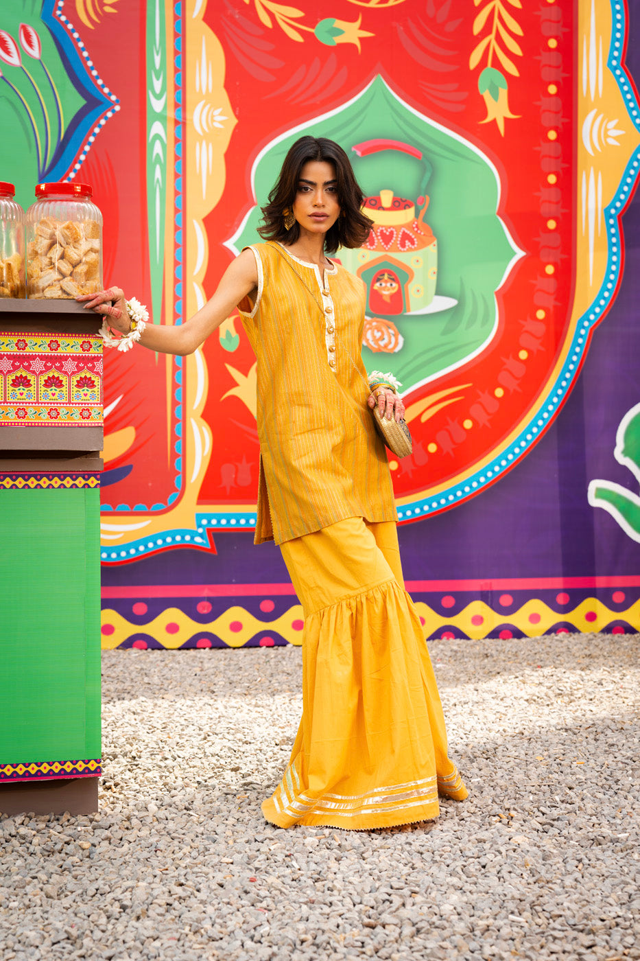 Alkaram Studio GFSU6069-Yellow Husn-E-Eid 2025