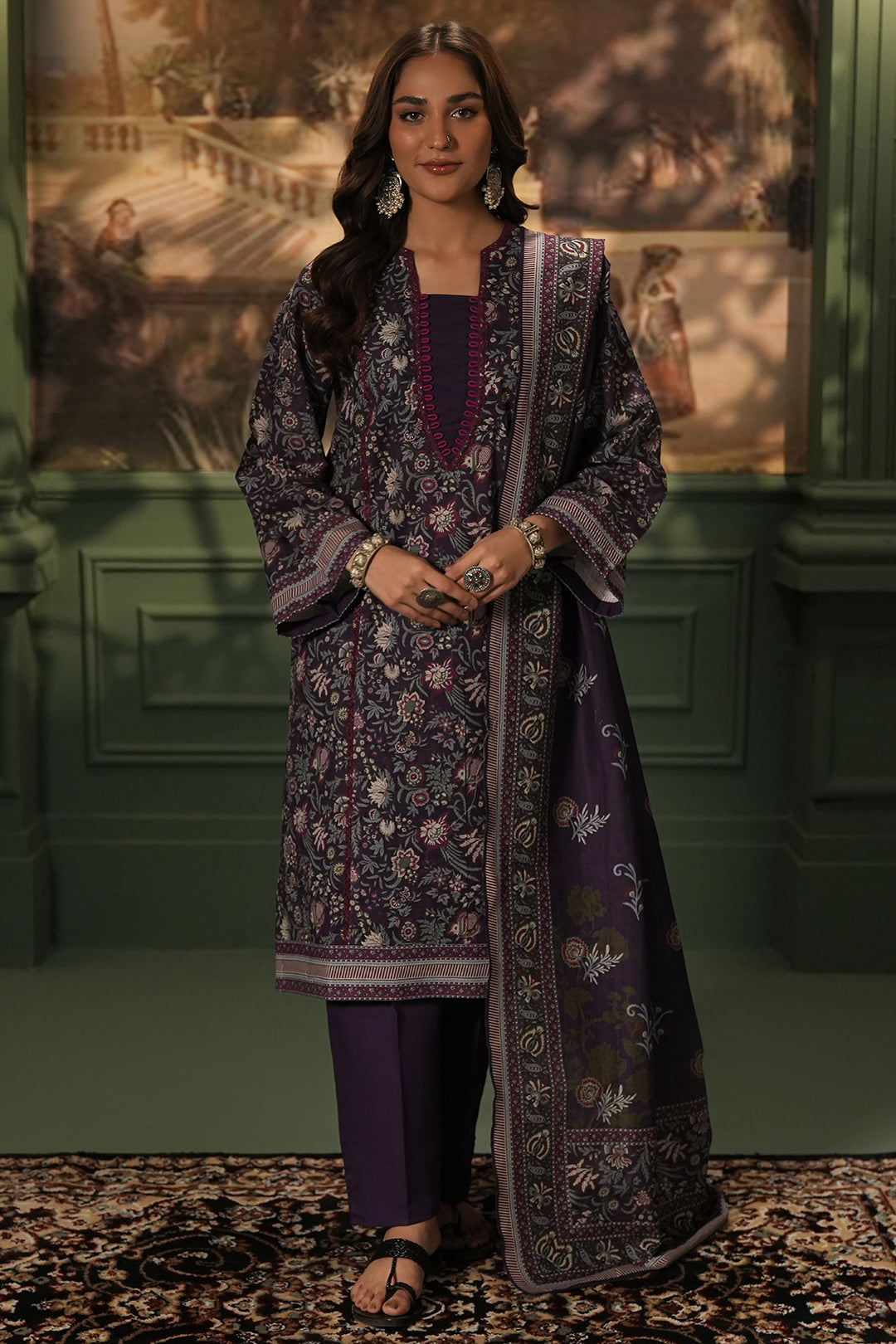 Zellbury Shirt Shalwar Dupatta - 0355 Essential Winter Collection 2025