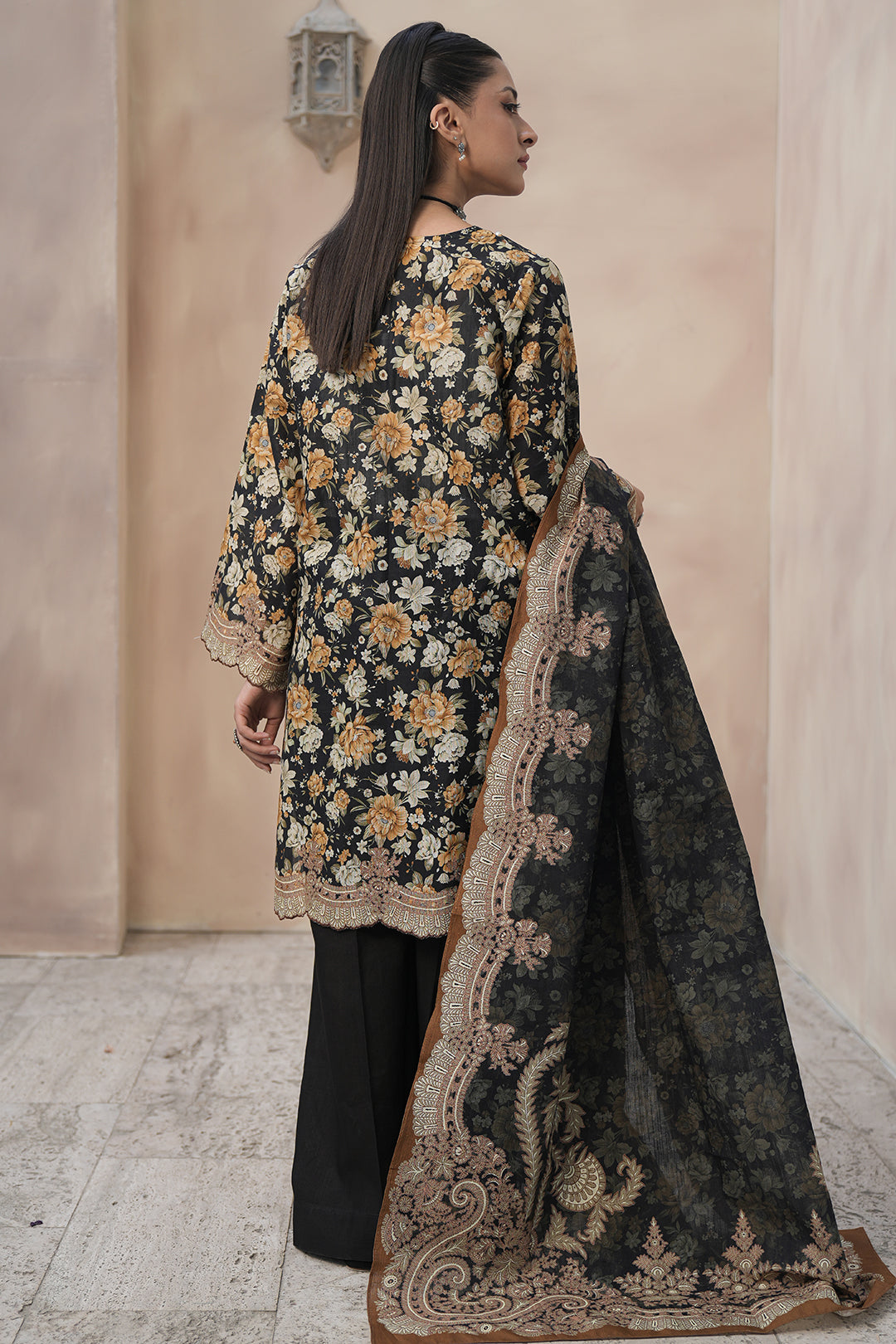 Zellbury Shirt Shalwar Dupatta - 0361 Essential Winter Collection 2025
