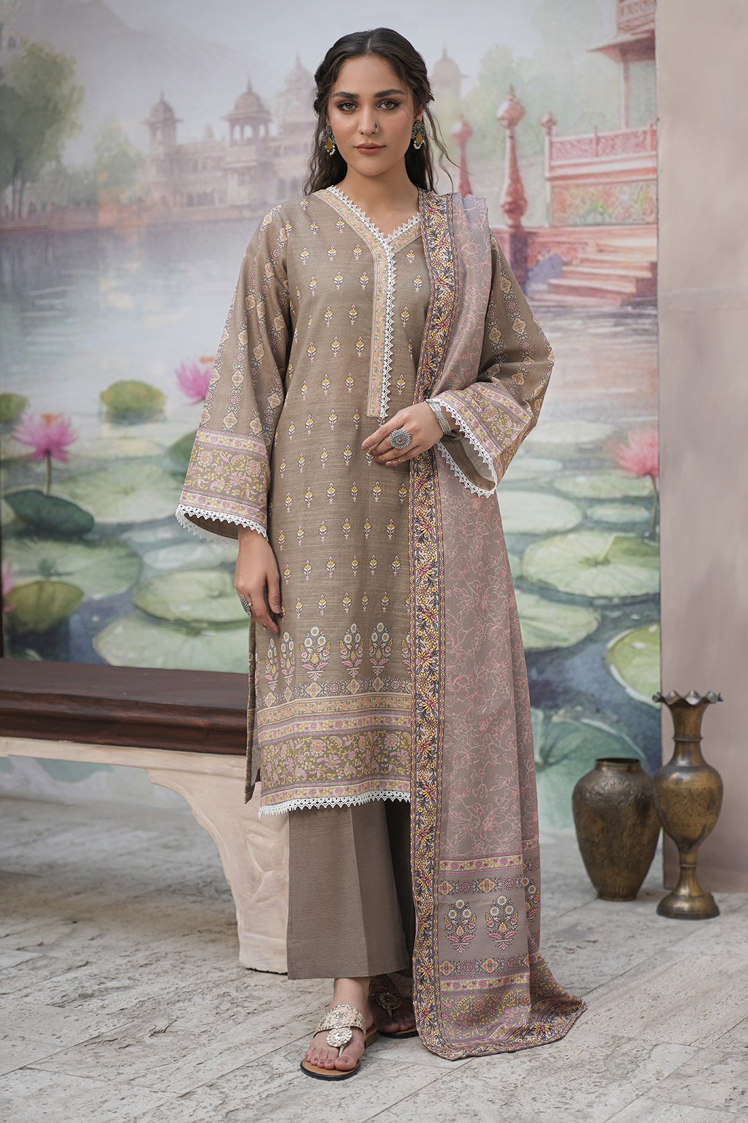 Zellbury Shirt Shalwar Shawl - 0383 Essential Winter Collection 2025