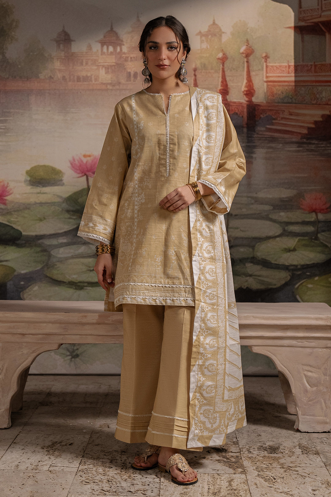 Zellbury Shirt Shalwar Dupatta - 0393 Essential Winter Collection 2025