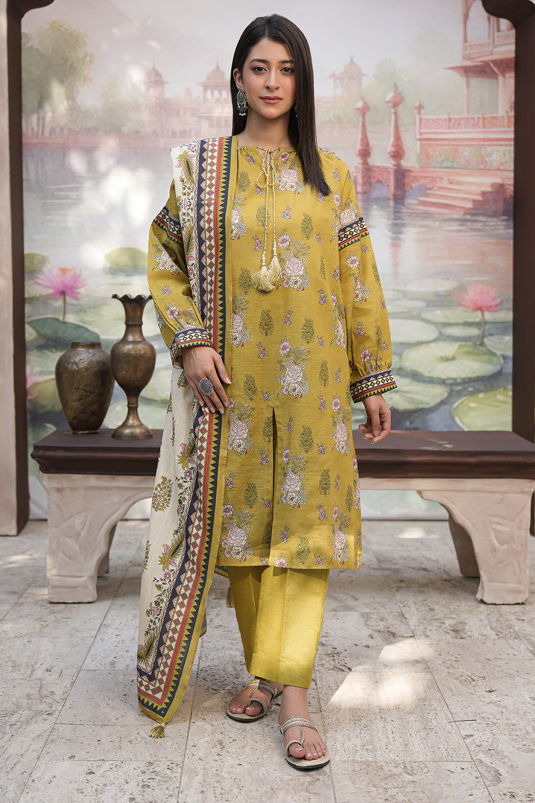 Zellbury Shirt Shalwar Dupatta - 0446 Essential Winter Collection 2025