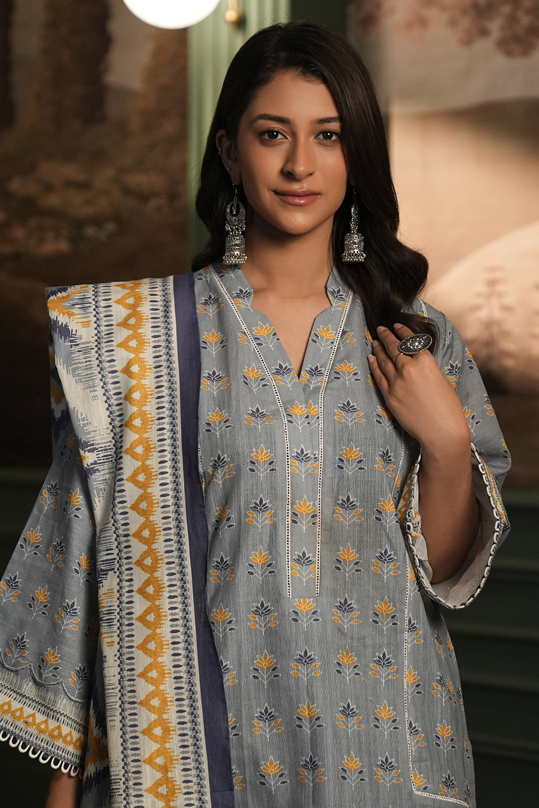 Zellbury Shirt Shalwar Dupatta - 0453 Essential Winter Collection 2025