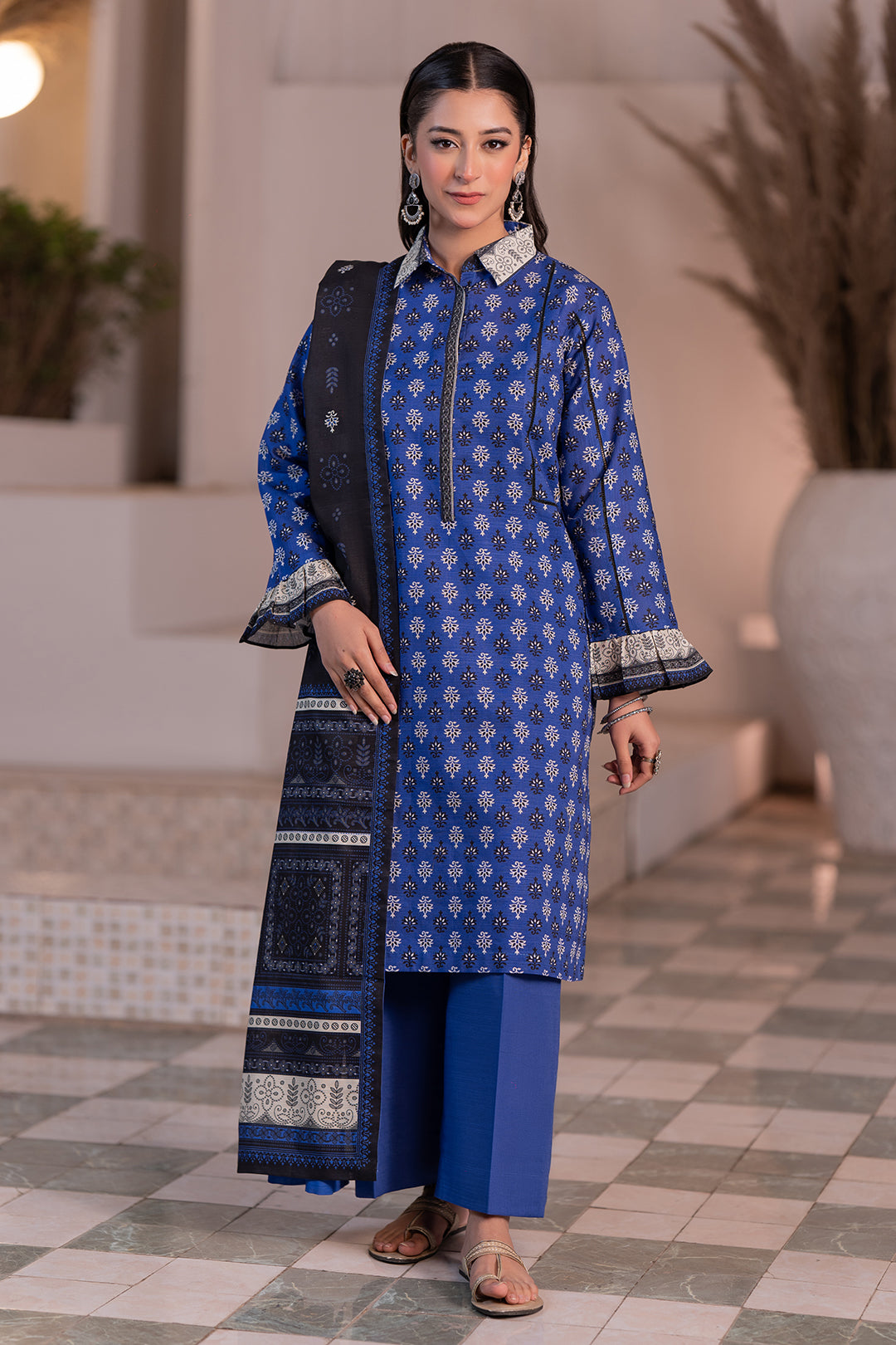 Zellbury Shirt Shalwar Dupatta - 0512 Essential Winter Collection 2025