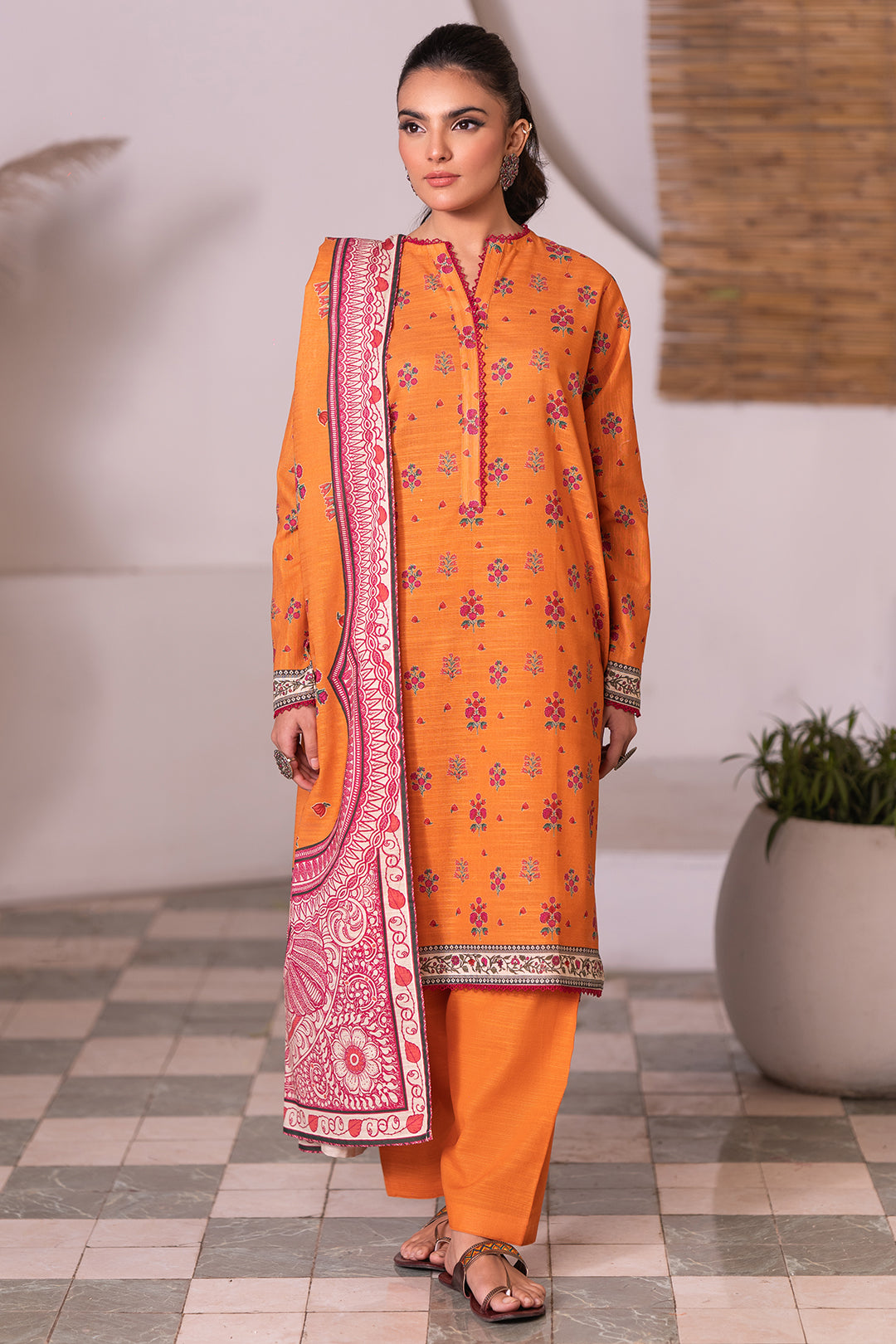Zellbury Shirt Shalwar Dupatta - 0522 Essential Winter Collection 2025
