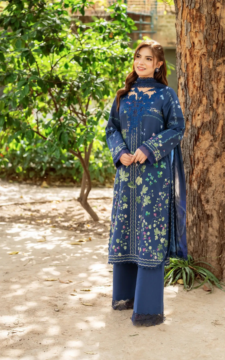 Asifa N Nabeel Moonlit Garden-(YKL25-08) Yakin Summer Lawn 2025