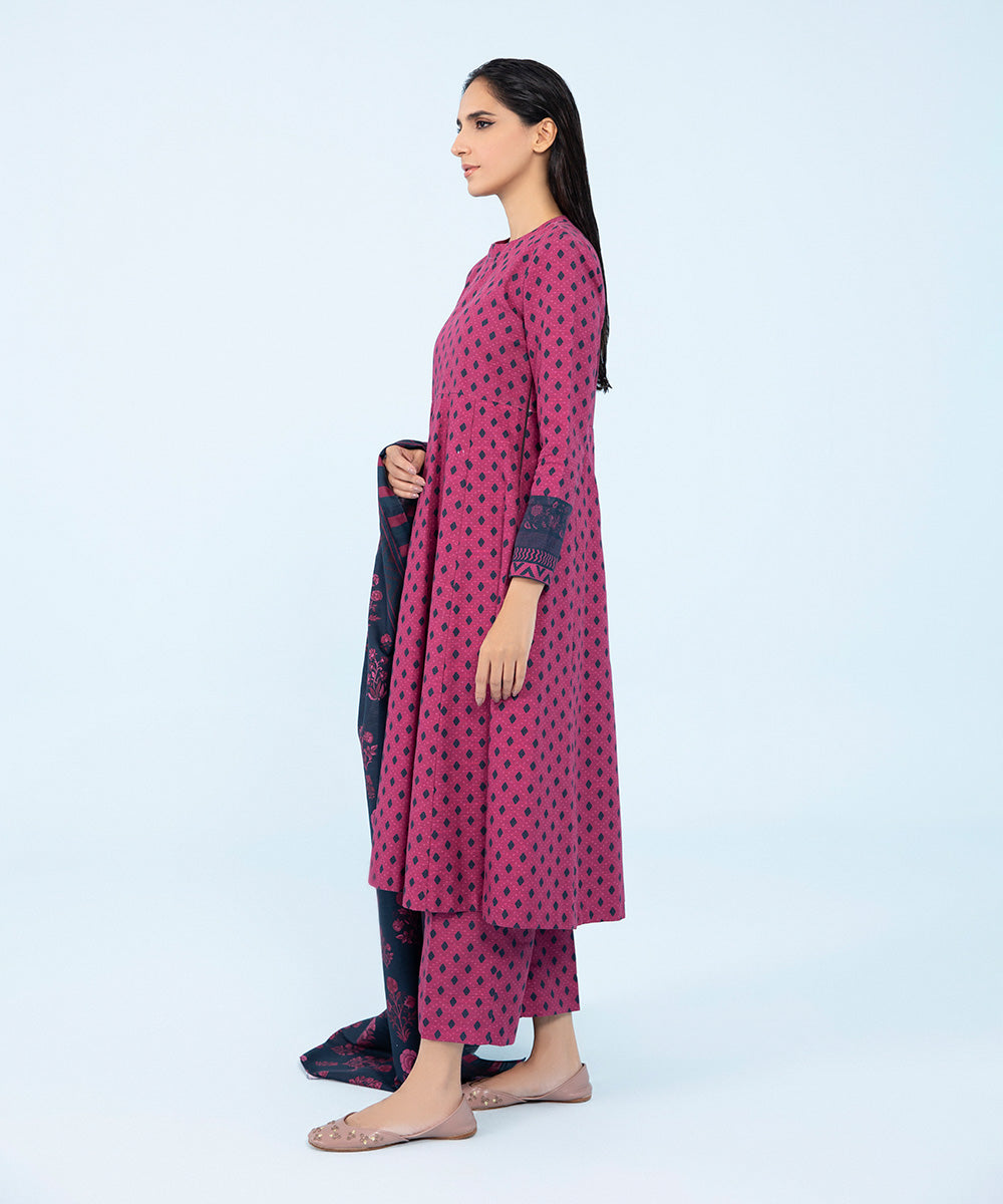 Sapphire U3P-DY23V9-15 3 Piece Printed Khaddar Suit Winter Collection