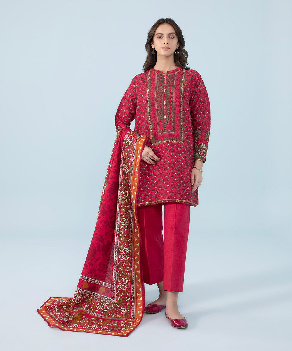 Sapphire U3P-DY23V9-16 3 Piece Printed Khaddar Suit Winter Collection