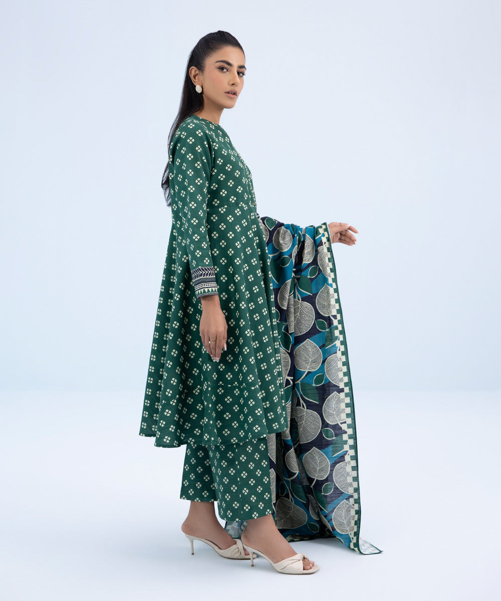 Sapphire U3P-DY23V9-31 3 Piece Printed Khaddar Suit Winter Collection