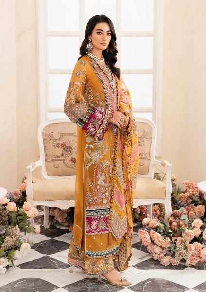 Elaf Premium | Stardom Formal Handwork 25 | ESH-09 SAFFRON main image 0