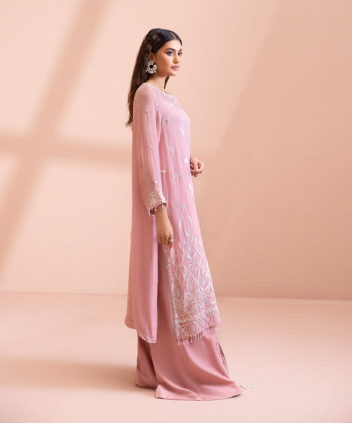 Jooray Kapray Pret Embroidered Chiffon 3 Piece Suit JK23M Rhod main image 1