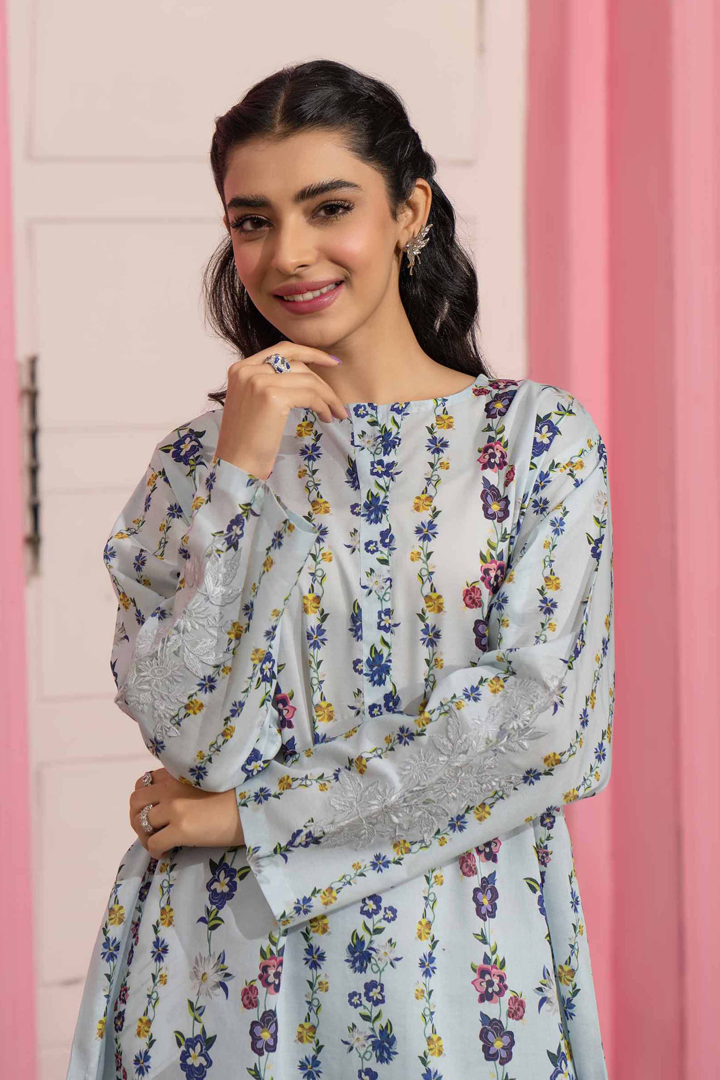 Nishat Linen 2 Piece Digital Printed Embroidered Suit 42401103 Summer Sara Clothes