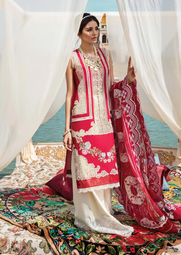 Crimson Sangria 5B Luxury Lawn 2021