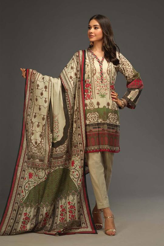 Bonanza Satrangi ASO213P74 D GREEN Summer Lawn 2021