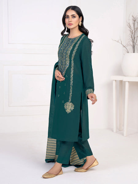 limelight silk dresses Lime Light 3 Piece Raw Silk Suit-Embroidered Winter Collection – Sara  Clothes