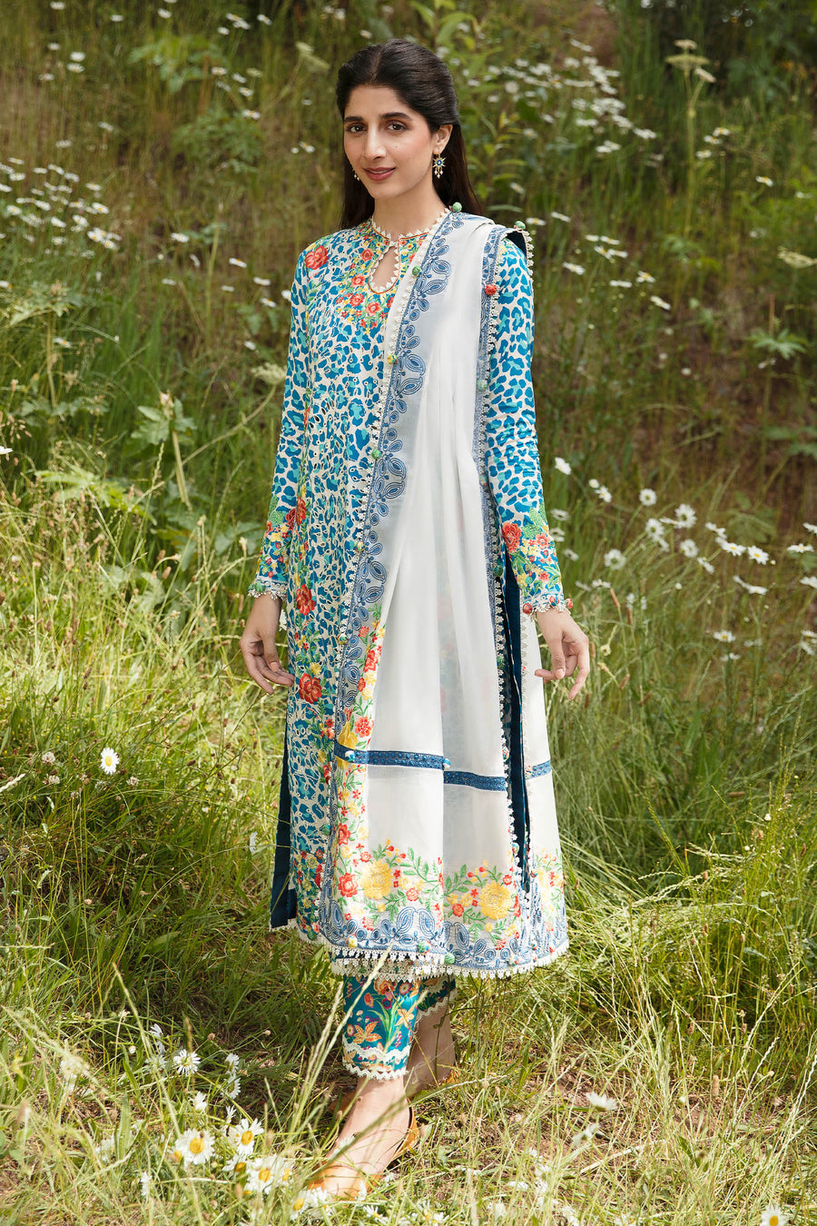 Zaha Selin (ZF23-08) Festive Lawn Collection