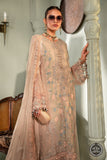 Maria B MPC-22-206-Nude Pink Wedding Chiffon Collection 2022