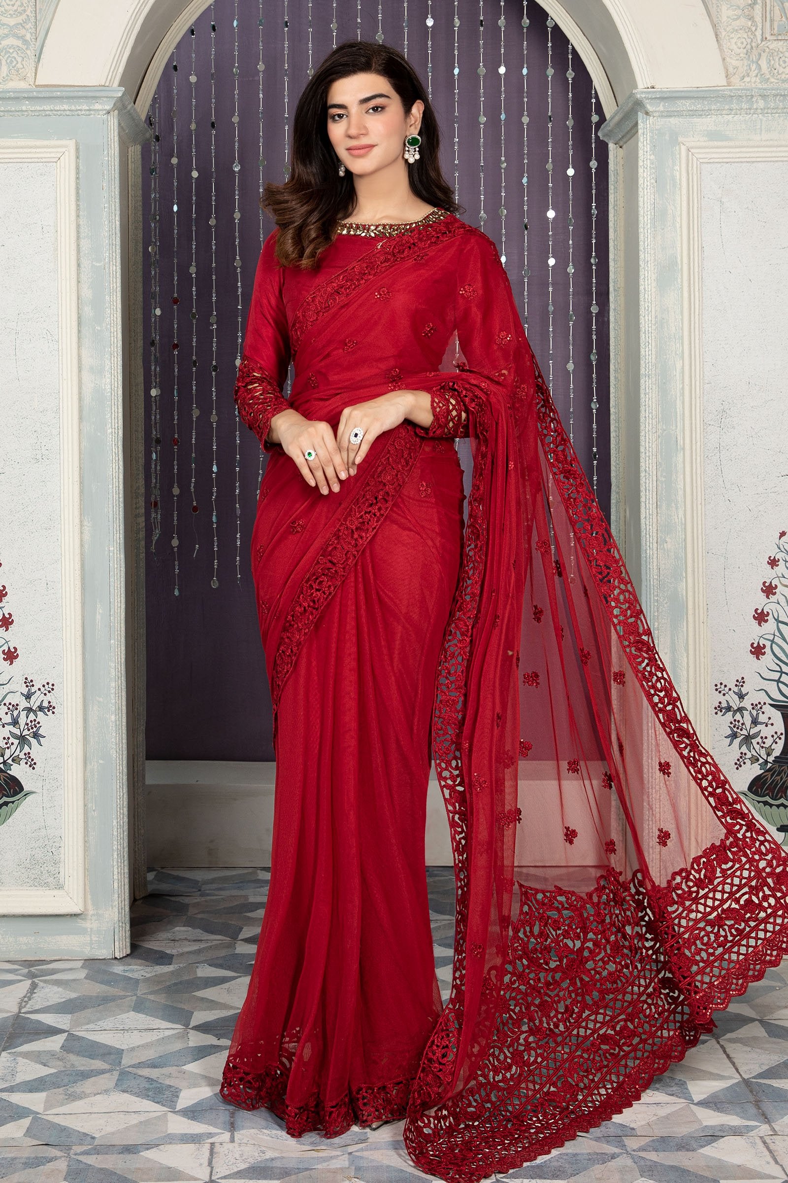 Maria B Red SF-EA22-21 Eid Formal Pret 2022