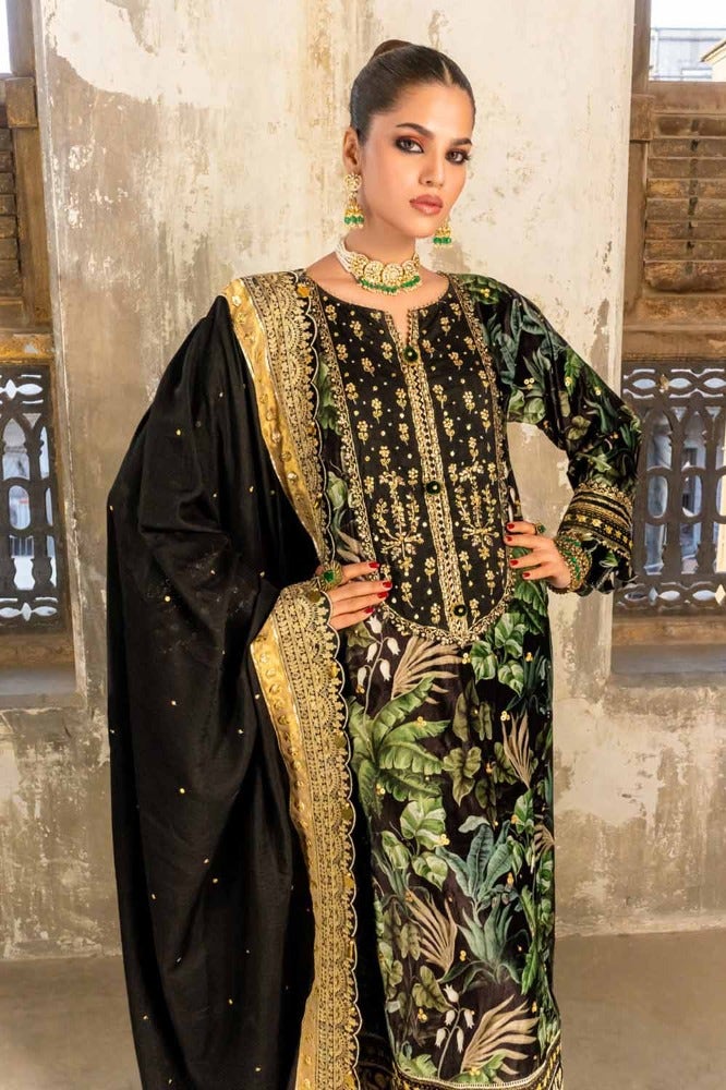 Gulahmed NS-32017 Noor-E-Chasham Velvet Formal Collection