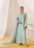 Farah Talib Aziz Petra Fern Green Embroidered Shirt And Dupatta Lea Fall 2024