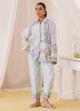 Farah Talib Aziz Sky Blue Matching Separates Lea Fall 2024