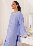 Farah Talib Aziz Leesha Periwinkle Blue Raw Silk Shirt And Dupatta Lea Fall 2024