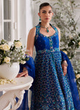 Farah Talib Aziz Nuwara Ink Blue Kalidaar and Dupatta Mayna Festive Luxe 2024