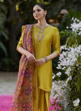 Farah Talib Aziz Sheyza Kiwi Shirt and Dupatta Mayna Festive Luxe 2024