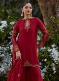 Farah Talib Aziz Guzayn Scarlett Shirt and Dupatta Mayna Festive Luxe 2024