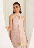 Farah Talib Aziz Kyma Blush Organza Jacket and Dupatta Lea Eid Prets 2025