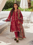 Farah Talib Aziz Rosemary Red WES Luxury Lawn 2025