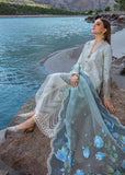 Crimson Forget Me Not - Ice Blue Luxury Lawn 2024