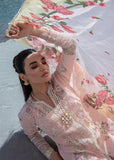 Crimson Forget Me Not - Sorbet Pink Luxury Lawn 2024