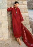 Crimson Dancing Paisleys - Ruby Luxury Lawn 2024