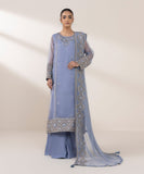 Sapphire 3 Piece - Embroidered Organza Suit 0F3PEBTQW256 Eid 1 RTW 2025