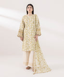 Sapphire  3 Piece Embroidered Cotton Satin Suit 0U3PELX24V51 Intermix Collection 2024