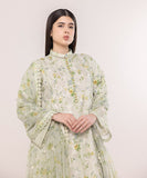 Sapphire  3 Piece Embroidered Cotton Satin Suit 0U3PELX24V54 Intermix Collection 2024