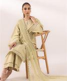 Sapphire  3 Piece Embroidered Cotton Satin Suit 0U3PELX24V55 Intermix Collection 2024