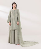 Sapphire  3 Piece Embroidered Raw Silk Suit 0U3PELX24V57 Intermix Collection 2024