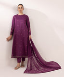 Sapphire  3 Piece Embroidered Cambric Suit 0U3PESG24V52 Intermix Collection 2024