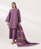 Sapphire  3 Piece Embroidered Dobby Suit 0U3PESG24V58 Intermix Collection 2024