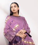 Sapphire  3 Piece Embroidered Dobby Suit 0U3PESG24V58 Intermix Collection 2024
