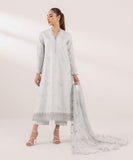 Sapphire  3 Piece Embroidered Cambric Suit 0U3PEST24V51 Intermix Collection 2024