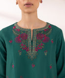 Sapphire  3 Piece Embroidered Dobby Suit 0U3PEST24V58 Intermix Collection 2024